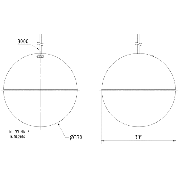 Акустическая система AUDAC KL 33 MK 2/100V + 4 OHM