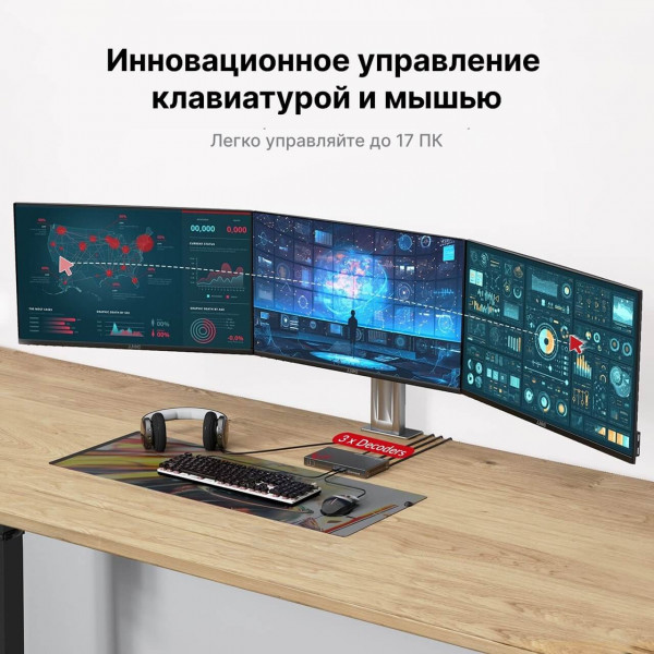 Кодер/декодер AV Access 4KIPJ200 4K@60Hz KVM over IP