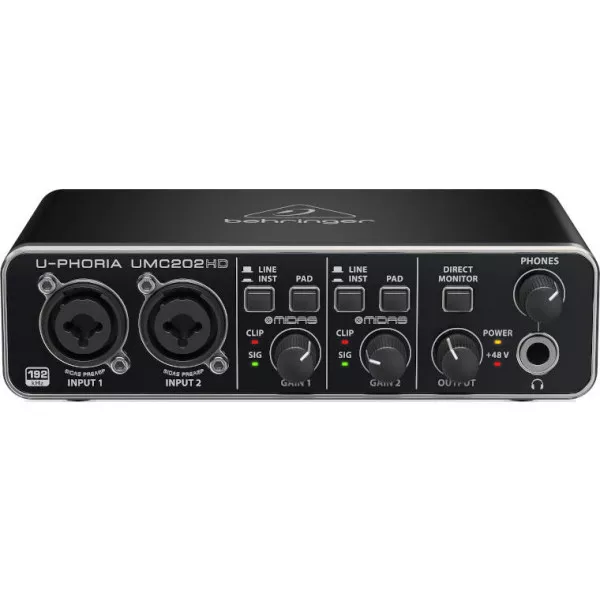 Внешняя звуковая карта Behringer UPhoria UMC202HD
