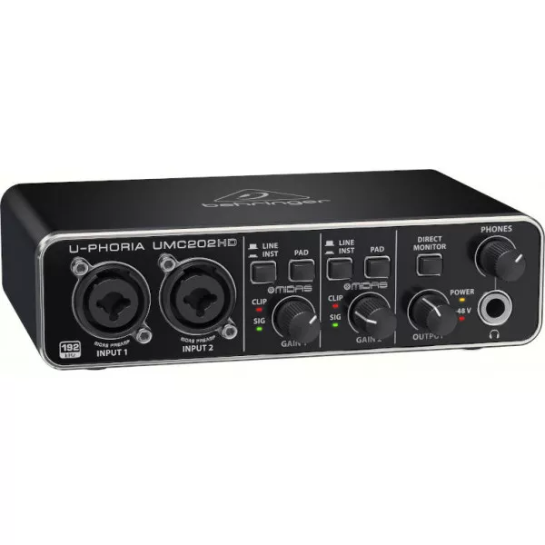 Внешняя звуковая карта Behringer UPhoria UMC202HD
