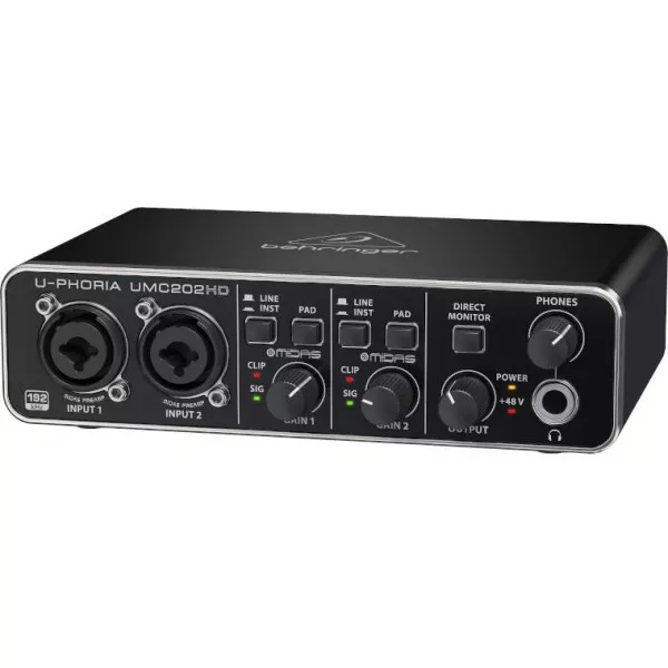 Внешняя звуковая карта Behringer UPhoria UMC202HD