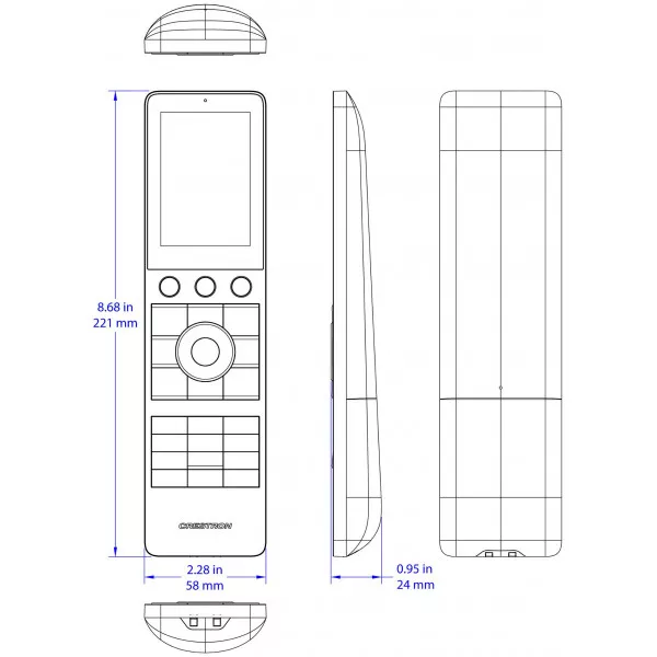 Портативный пульт дистанционного управления с сенсорным экраном Crestron TSR-310