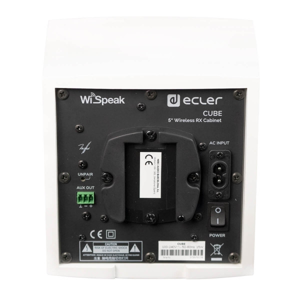 Приемник системы WiSpeak Ecler CUBE (white)