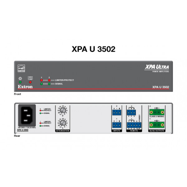 Профессиональный усилитель Extron XPA U 3502