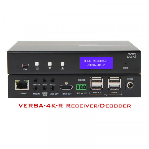 Передача видеосигнала 4K и USB по IP Hall Research VERSA-4K