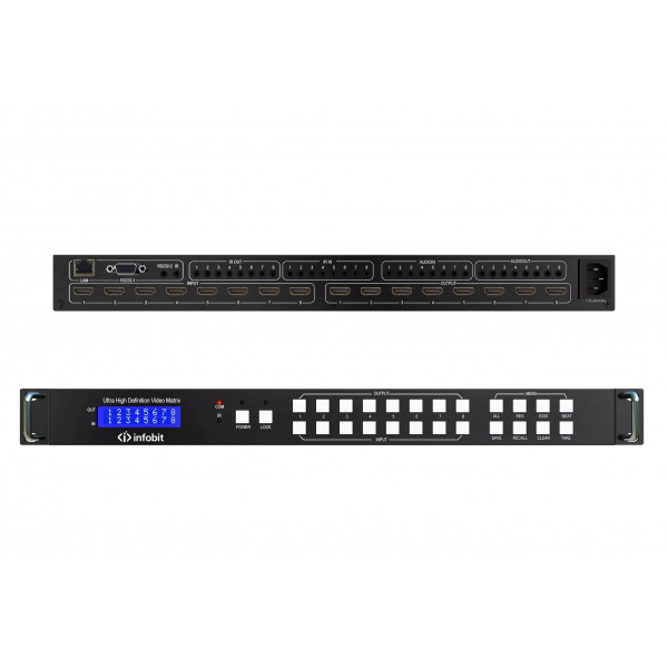 Матричный коммутатор с функцией видеостены Infobit iMatrix H88HAW Матричный коммутатор с функцией видеостены Infobit iMatrix H88HAW