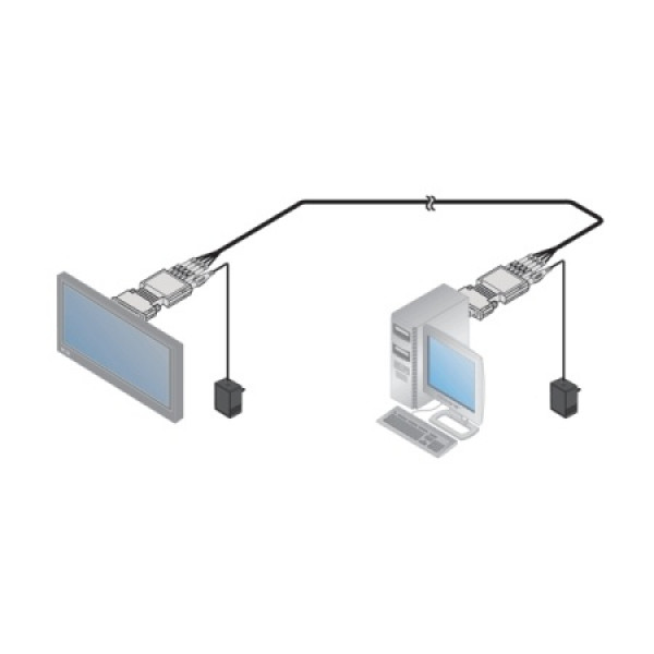 Передатчик и приемник сигнала DVI Kramer 610R/T