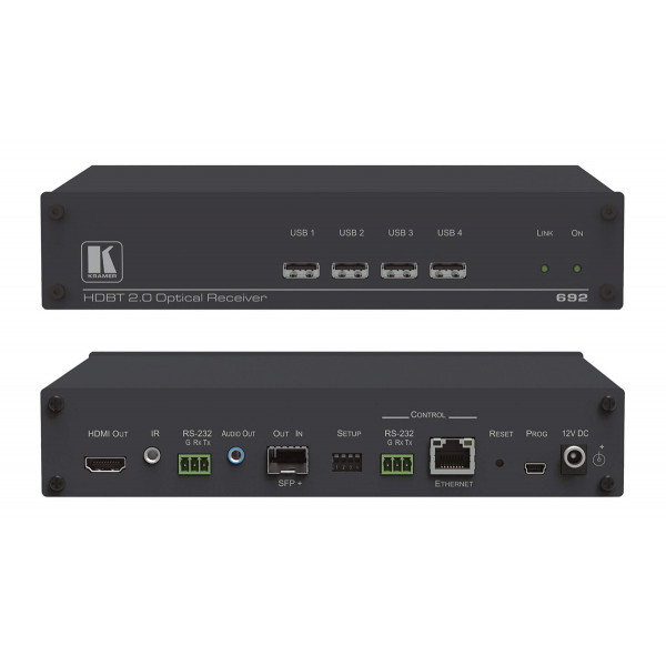 Приемник сигнала HDMI, Audio, RS-232, ИК, USB и Ethernet Kramer 692..