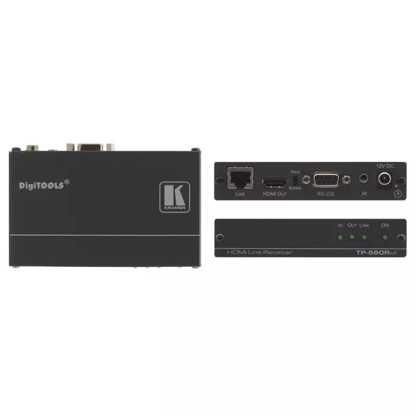 Приёмник HDMI, RS-232 и ИК по витой паре Kramer TP-580RXR