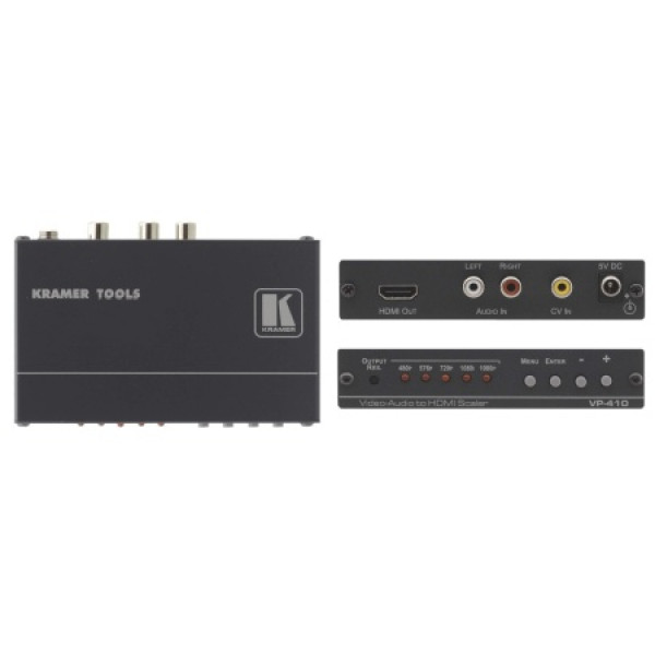 Масштабатор CV и стерео аудио в HDMI Kramer VP-410