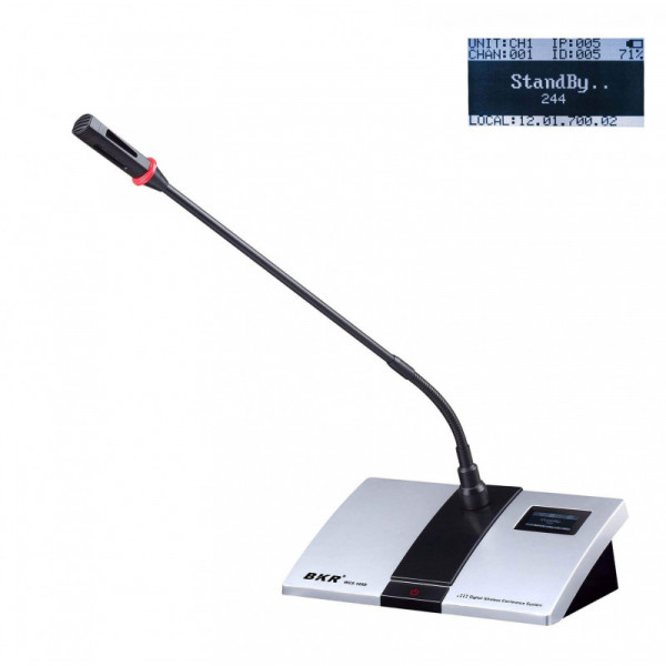 Микрофонный пульт делегата беспроводной clevermic BKR WCS-103D Silver