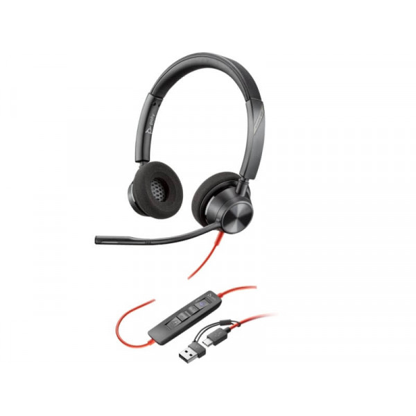 Проводная гарнитура Poly Blackwire 3320 Stereo