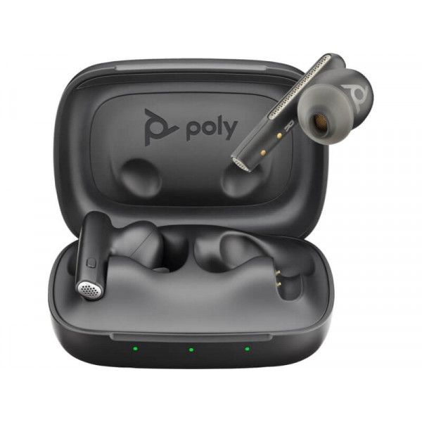 Гарнитура Poly Voyager Free 60 UC Carbon чёрная 