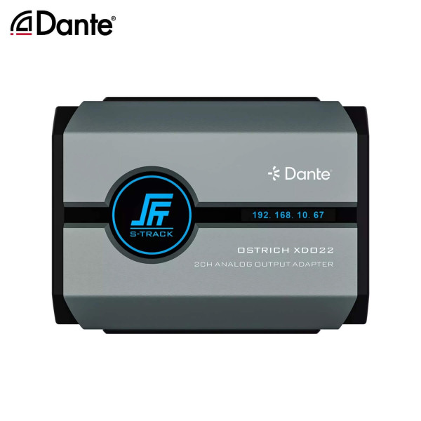 Сетевой аудиоинтерфейс Dante S-Track OSTRICH XDO22
