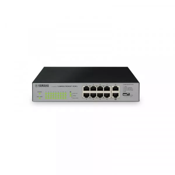 Сетевой коммутатор 8 портов Yamaha SWR2100P-10G