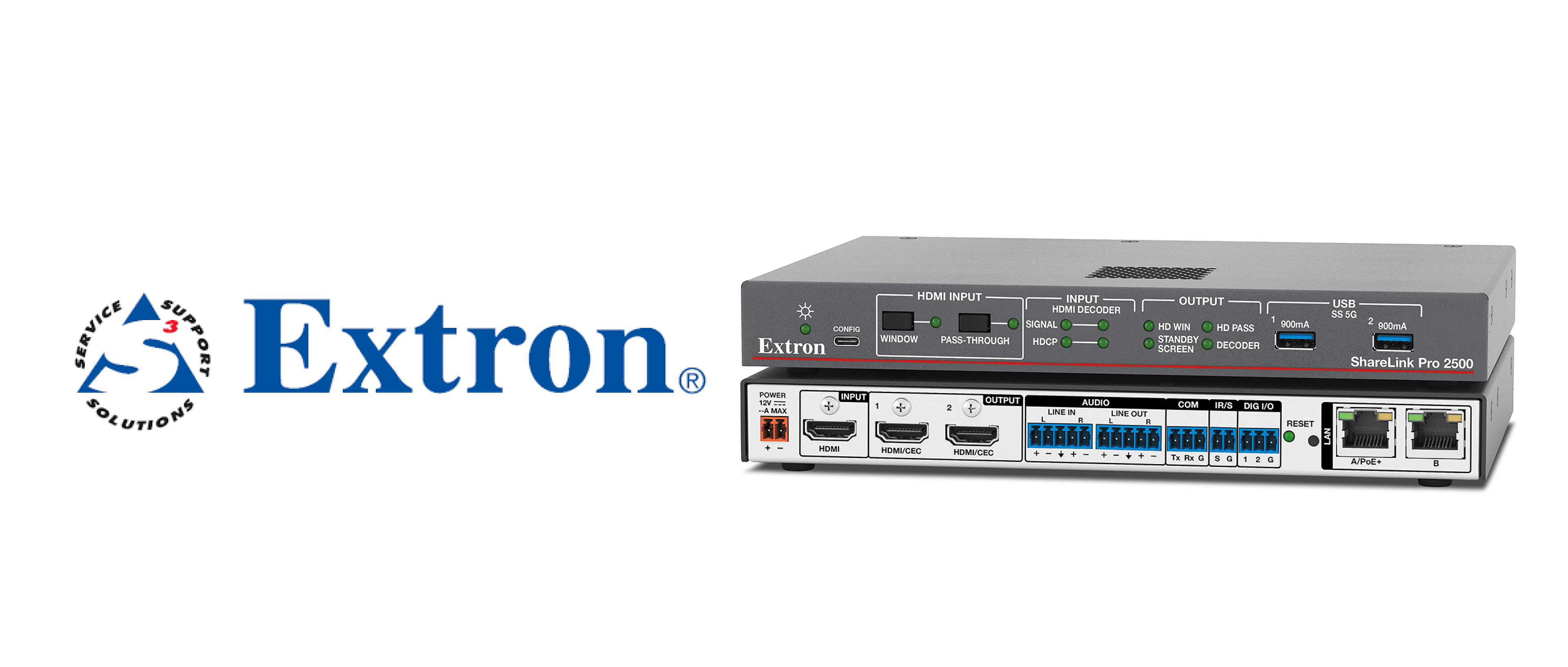 ShareLink Pro 2500 от Extron — беспроводная презентация на двух экранах