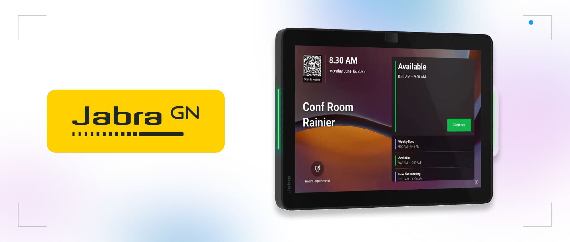 Jabra представляет сенсорную панель Scheduler для бронирования переговорных комнат