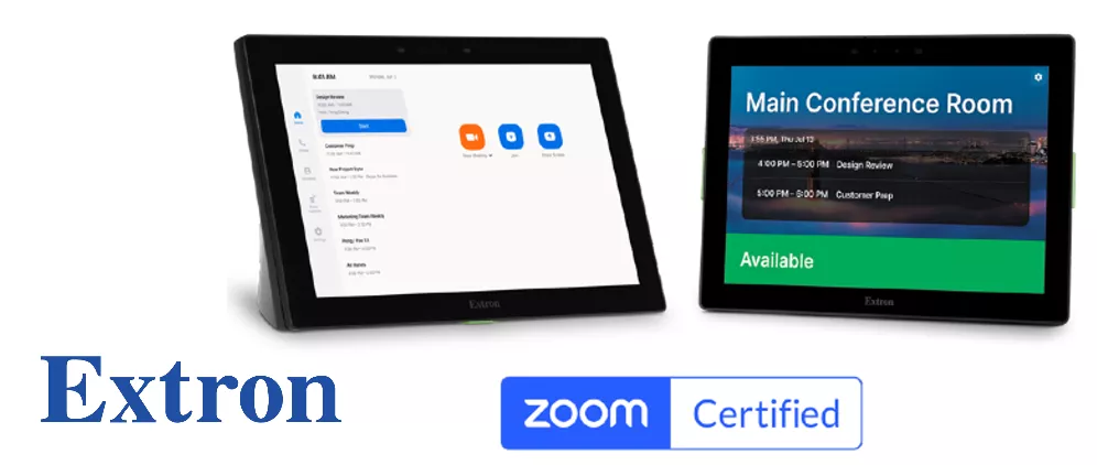 Сенсорные панели Extron получили сертификацию Zoom Rooms