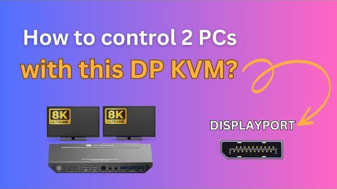 8K KVM коммутатор для двух мониторов