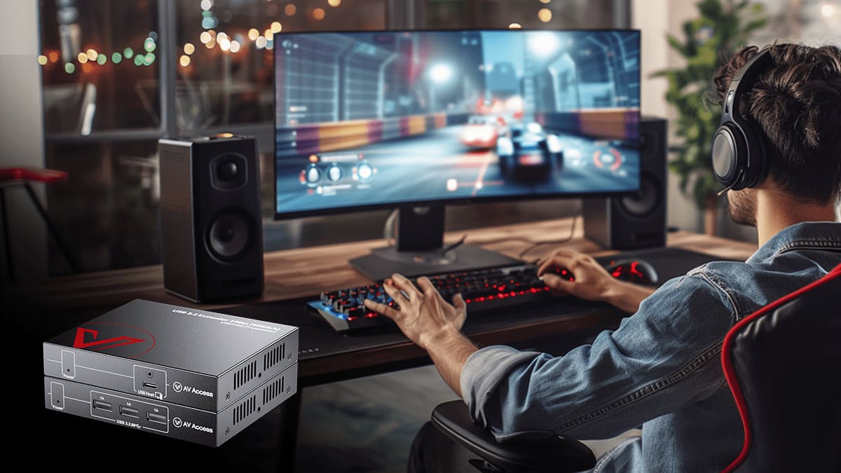 Высокопроизводительный удлинитель USB 3.2 длиной 100 метров с нулевой задержкой