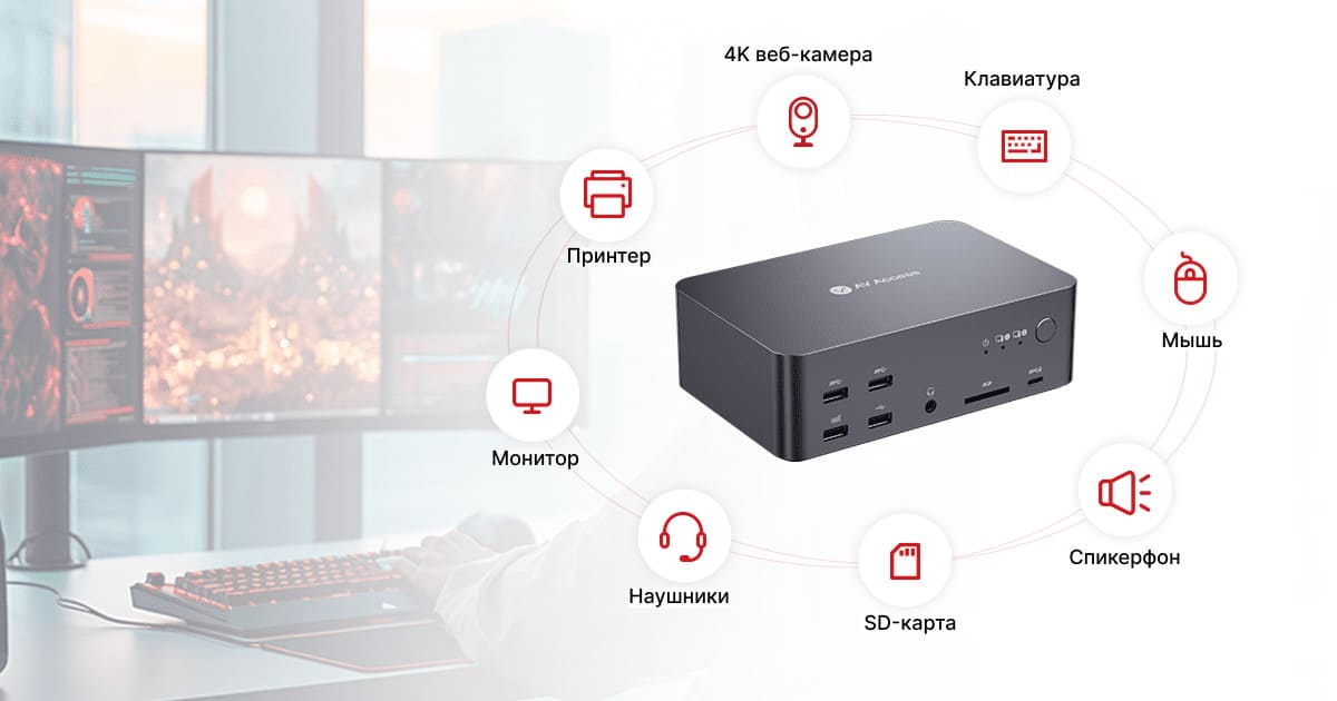 Мощная док-станция 12 в 1