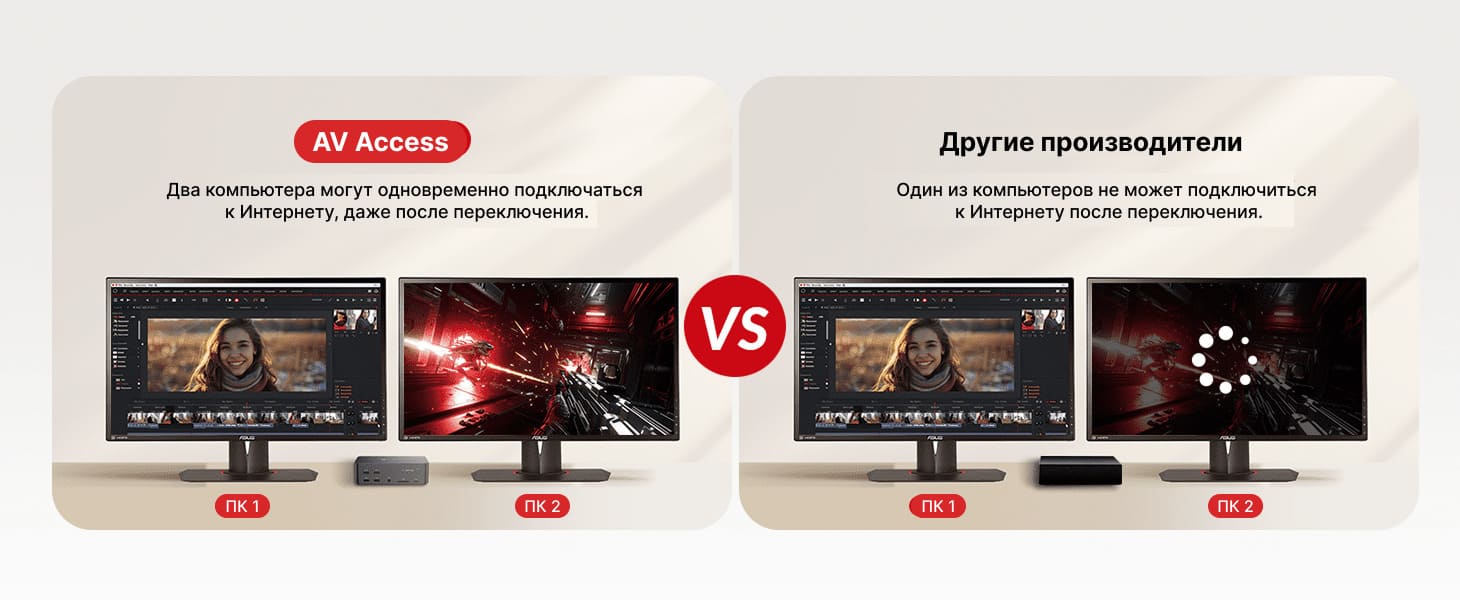 Два компьютера — один Ethernet-порт