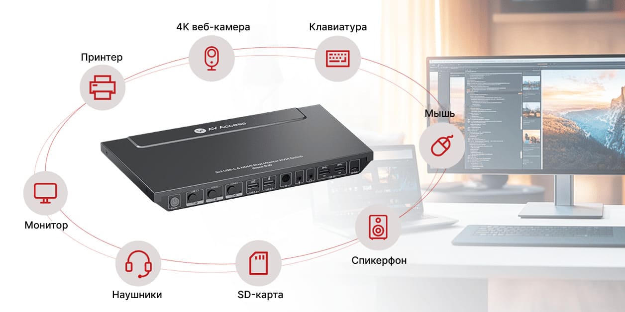 Расширьте возможности подключения с помощью док-станции