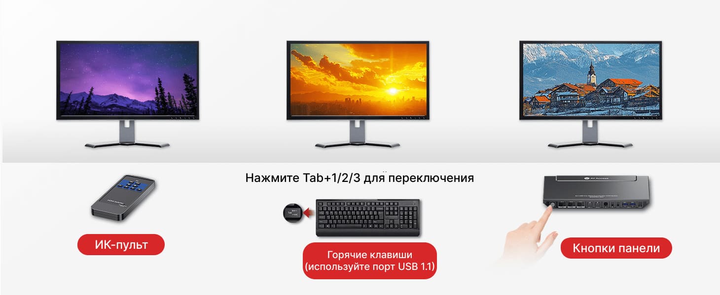 Три способа переключения — выбирайте удобный