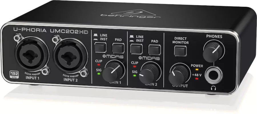 Внешняя звуковая карта Behringer UPhoria UMC202HD