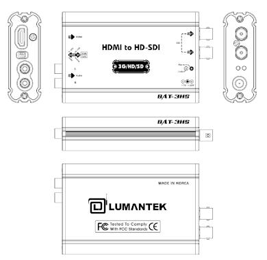 BAT-HS (HDMI to HD-SDI). Вид