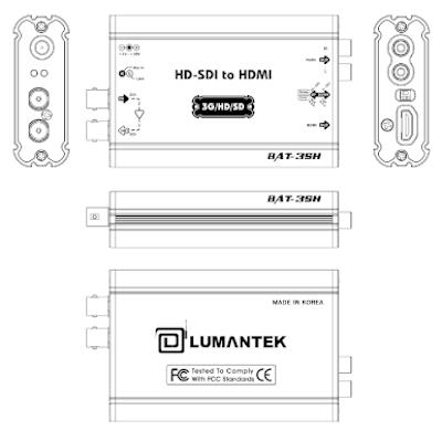 BAT-SH (HD-SDI to HDMI). Вид