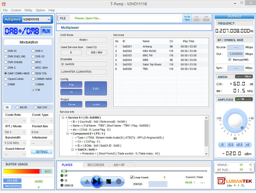 Генератор сигналов USB 2.0