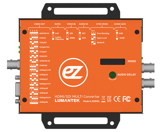 ez-MD+. Компактный HDMI/SDI кросс конвертер с аудио мультиплексором/демультиплексором (Mux/Demux)