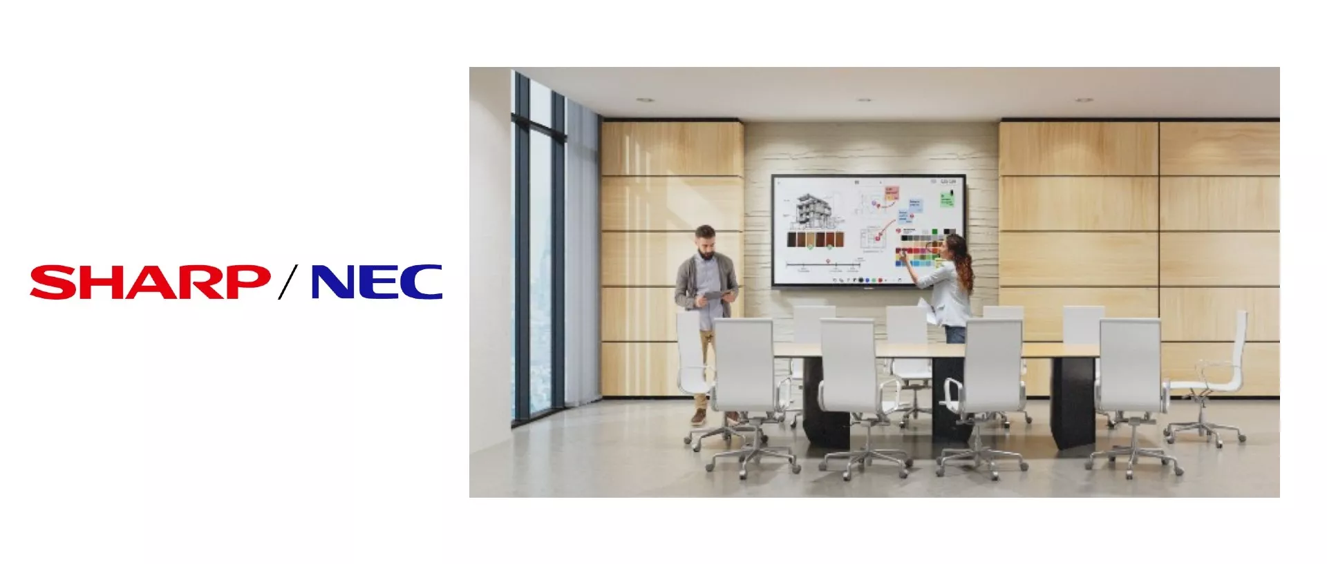 Дисплеи для совместной работы от компании Sharp/NEC