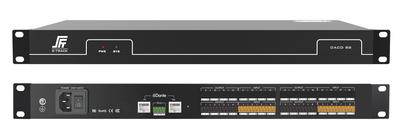 Сетевой аудиоинтерфейс Dante S-Track DACO 88