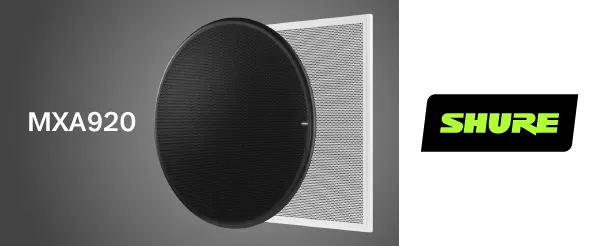 Shure представил потолочный микрофонный массив MXA920