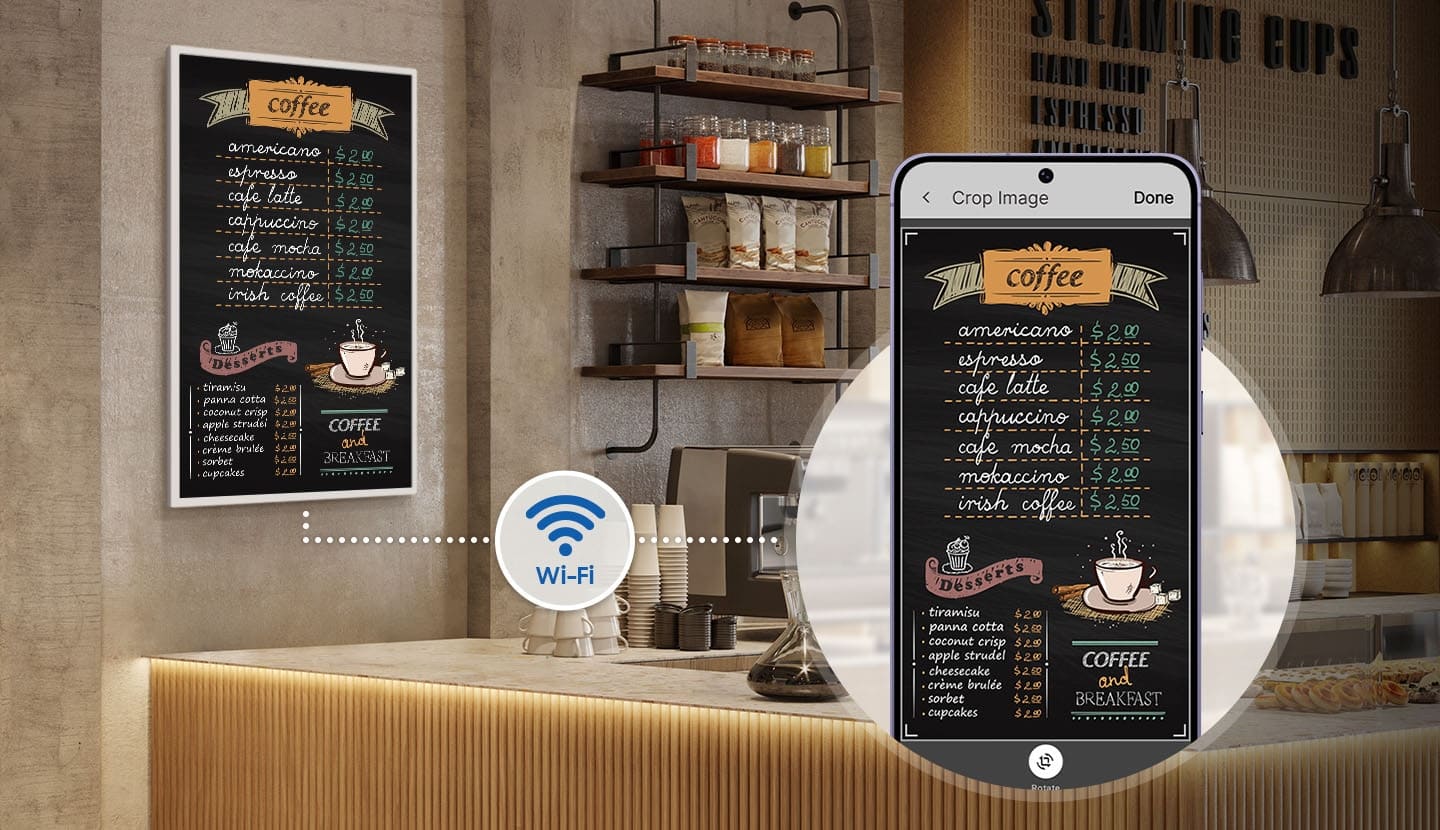 Управляйте контентом с помощью мобильного устройства