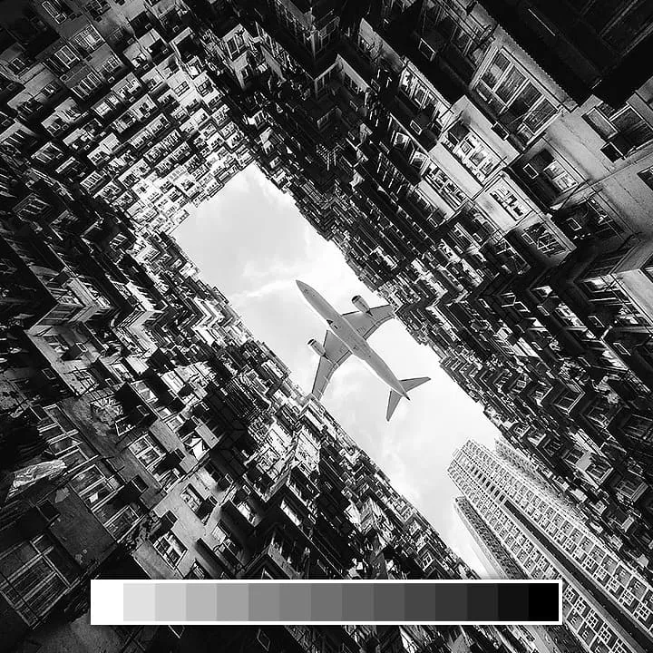 Линейная шкала серого