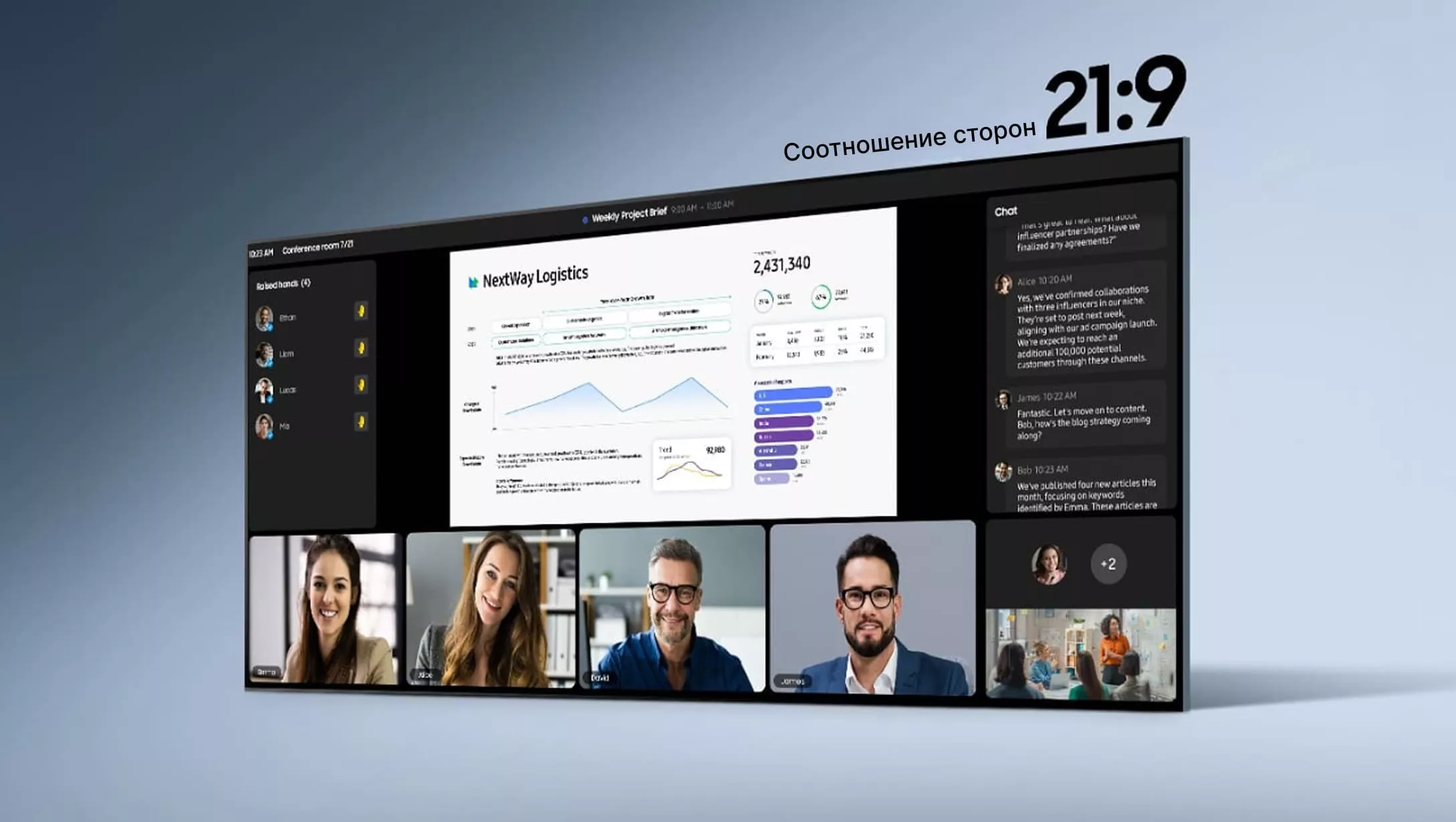 Сверхширокий экран «все в одном»