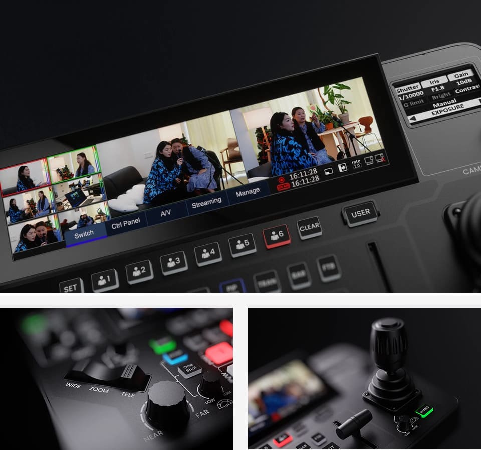 Создан для PTZ-ориентированного производства