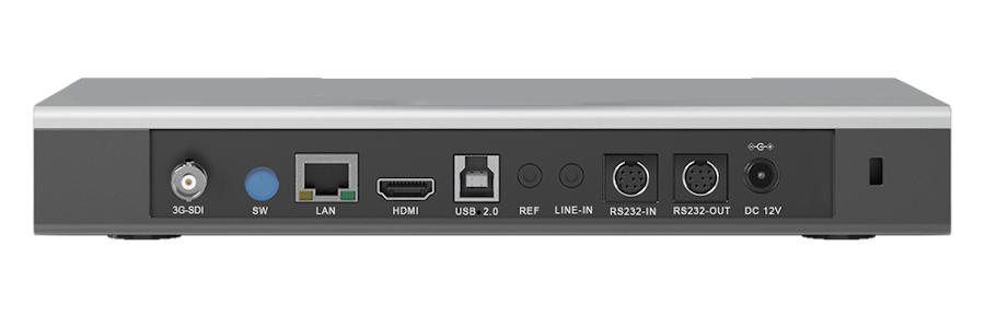 Интерфейс. Поддерживает 3G-SDI, HDMI, LAN, USB 2.0, LINE IN.